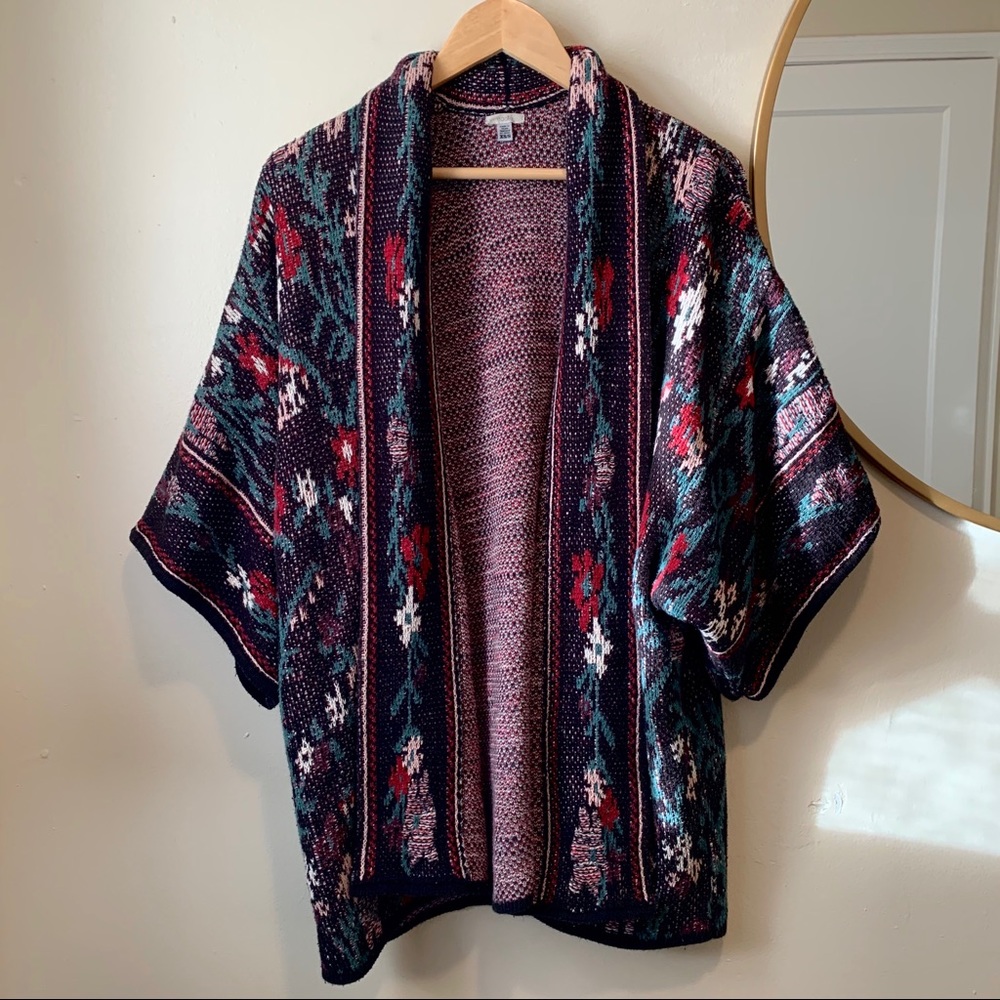 UO ecoté Floral Print Cardigan